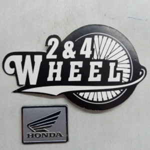 Universal Motorcycle Honda Emblem HRC Logo Square Small Size 2cm x 1.5cm