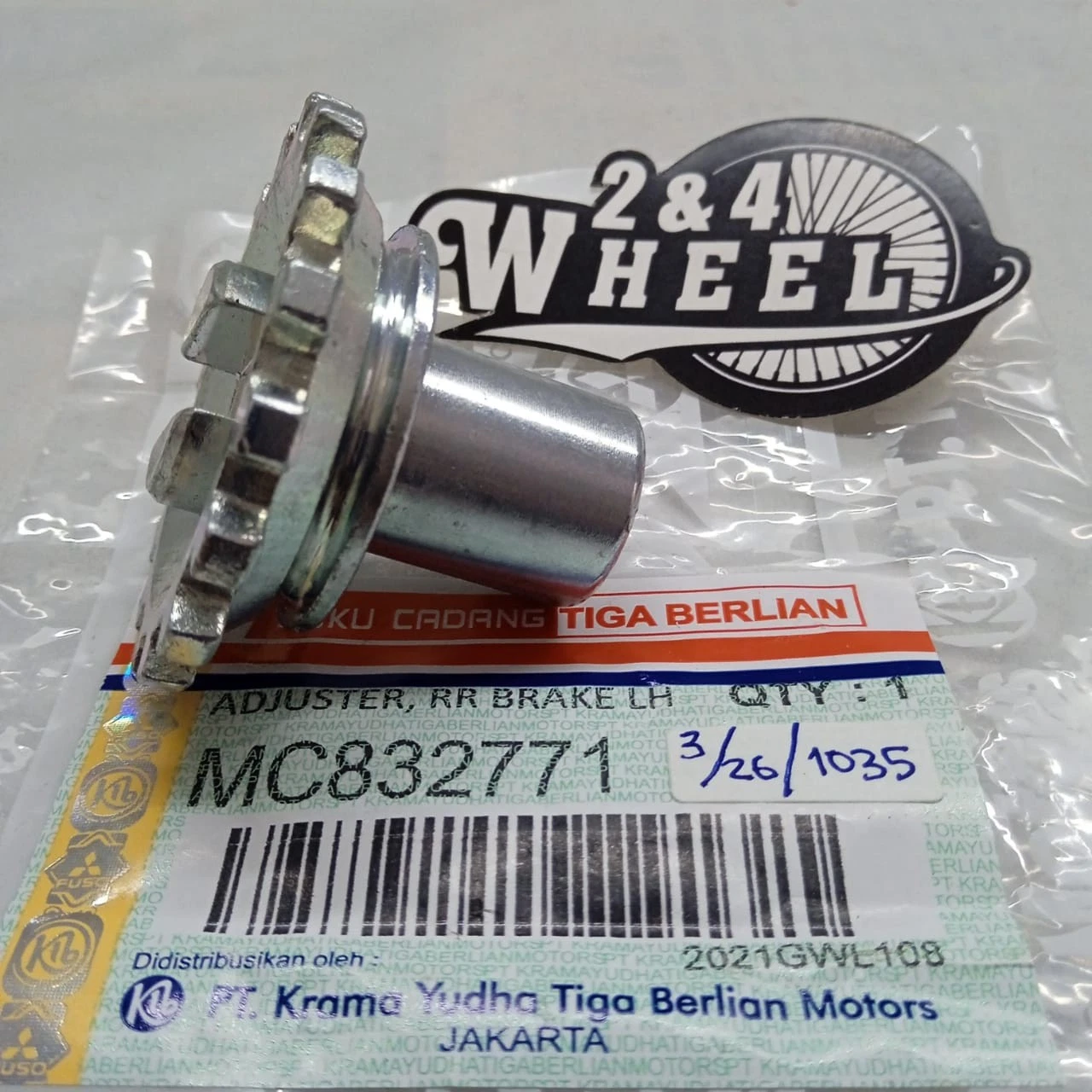 Mitsubishi Fuso Canter FE125 FE73 FE83 Rear Wheel Brake Shoe Adjuster Lh NEW - Image 2