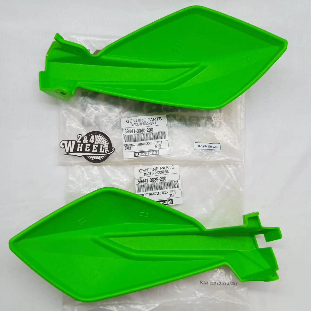 Kawasaki KLX150 KLX 150 KLX150BF KLX 150BF Hand Guard Cover Handle 1Pair L/R NEW - Image 2