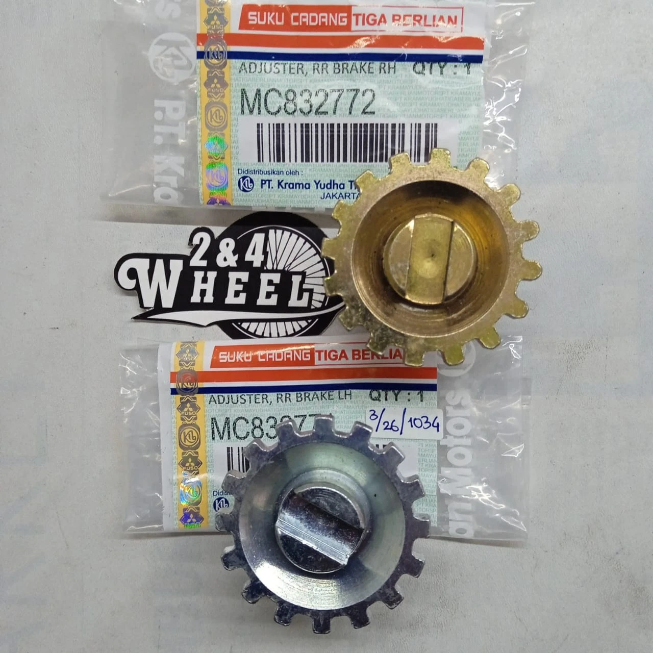Mitsubishi Fuso Canter FE125 FE73 FE83 Rear Wheel Brake Shoe Adjuster Lh/Rh NEW - Image 2