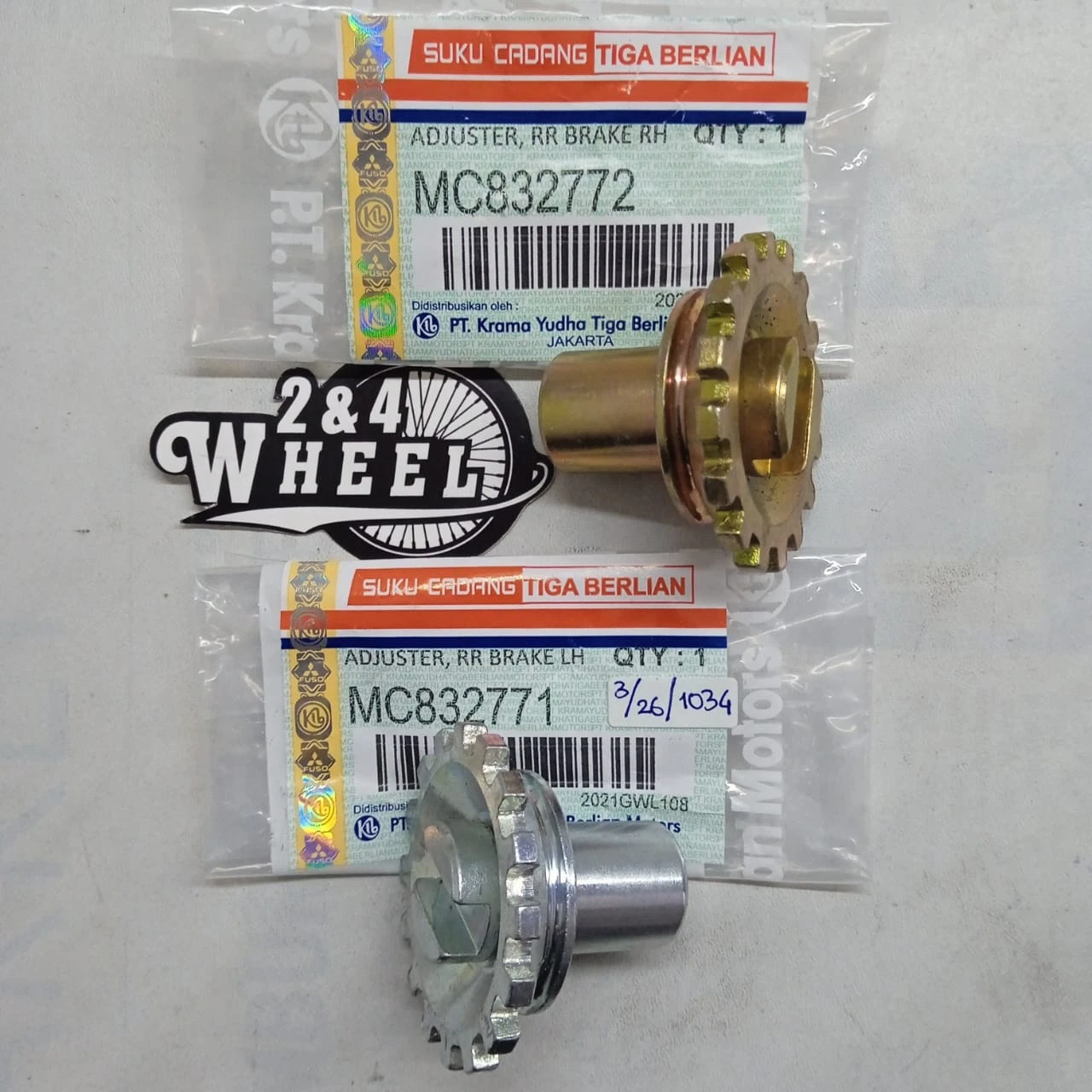Mitsubishi Fuso Canter FE125 FE73 FE83 Rear Wheel Brake Shoe Adjuster Lh/Rh NEW - Image 3