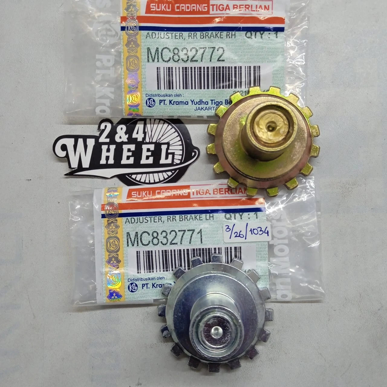 Mitsubishi Fuso Canter FE125 FE73 FE83 Rear Wheel Brake Shoe Adjuster Lh/Rh NEW - Image 4