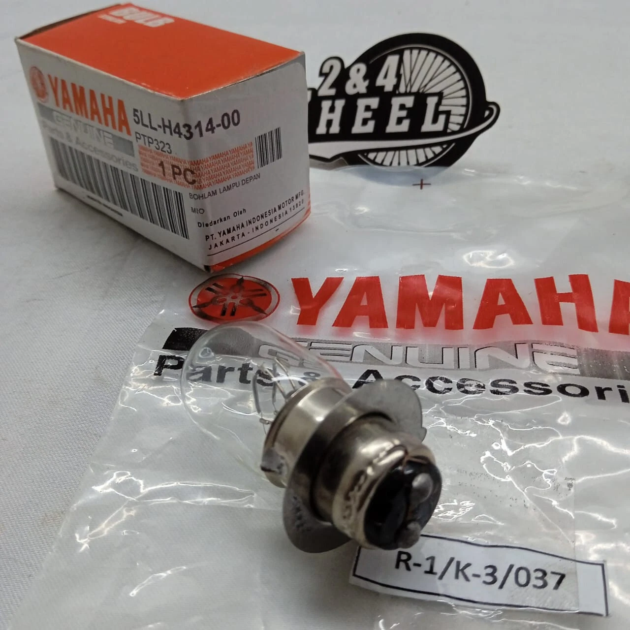 GENUINE YAMAHA 12V 25W Headlight Lamp Bulb 5LL-H4314-00 - Image 2