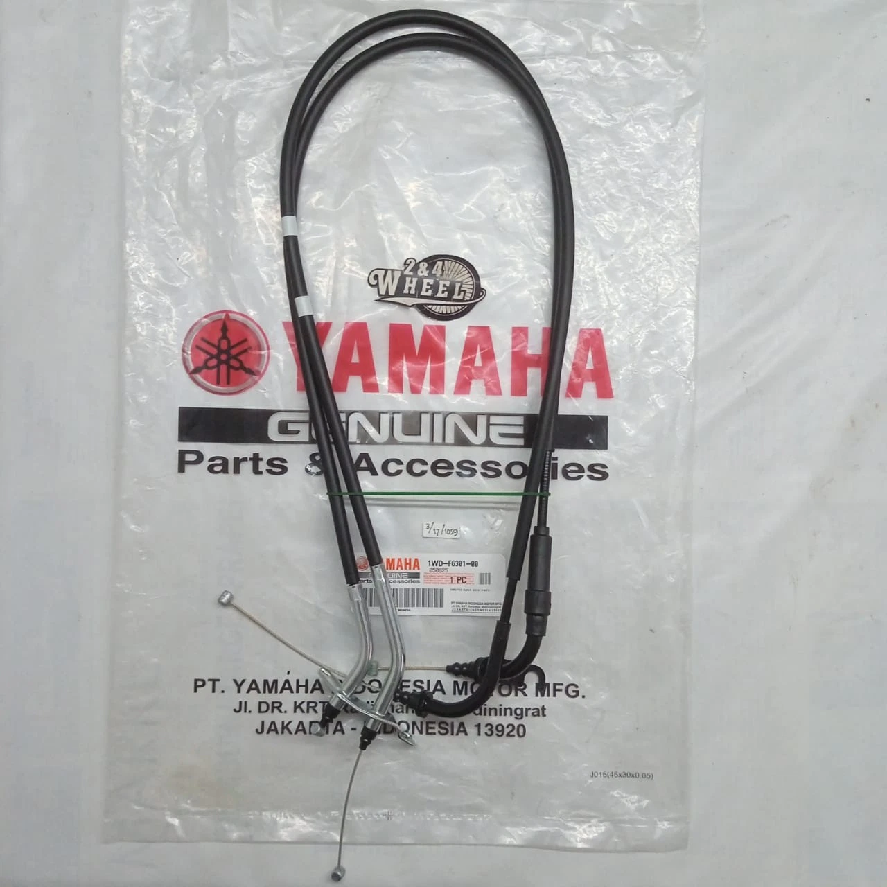 Fits For Yamaha YZFR3 YZF R3 2015-2018 Throttle Cable Assembly 1WD-F6301-00 NEW