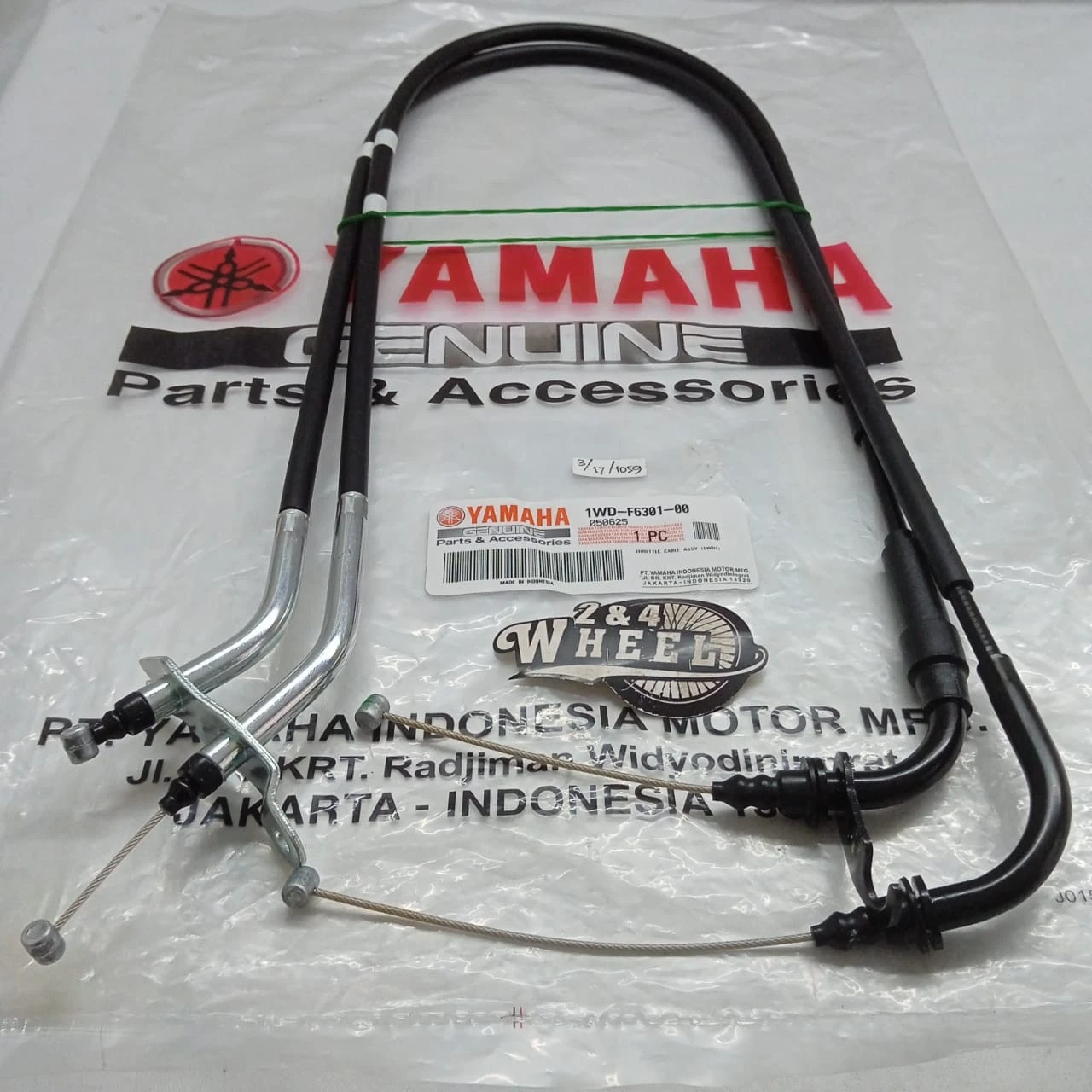 Fits For Yamaha YZFR3 YZF R3 2015-2018 Throttle Cable Assembly 1WD-F6301-00 NEW - Image 2