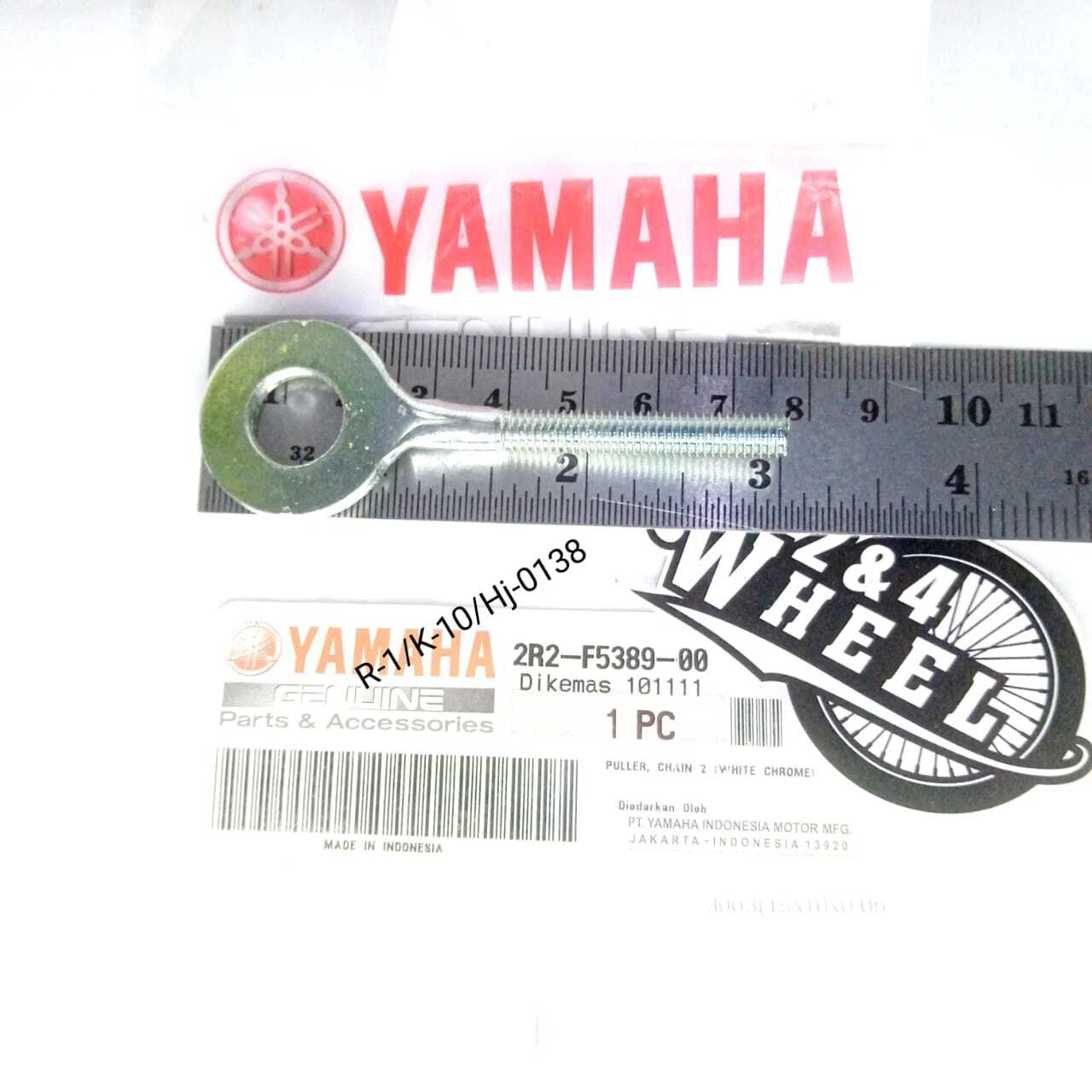 YAMAHA SWINGARM AXLE CHAIN ADJUSTER CHAIN TENSIONER RIGHT 2R2-F5389-00