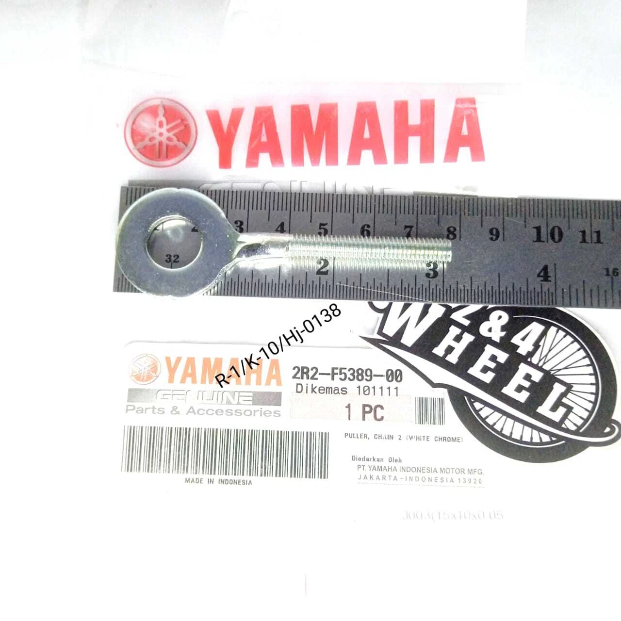YAMAHA SWINGARM AXLE CHAIN ADJUSTER CHAIN TENSIONER RIGHT 2R2-F5389-00 - Image 2