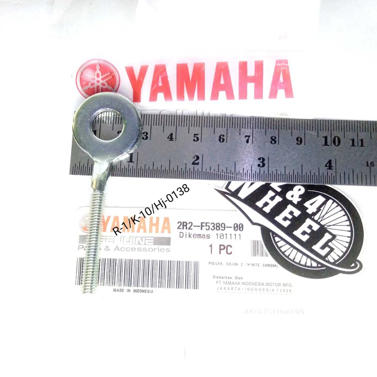 YAMAHA SWINGARM AXLE CHAIN ADJUSTER CHAIN TENSIONER RIGHT 2R2-F5389-00 - Image 3