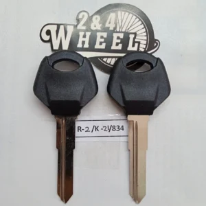 2Pcs Key Blank Uncut Plastic Head Key Fits For Yamaha Motorcycles NEW