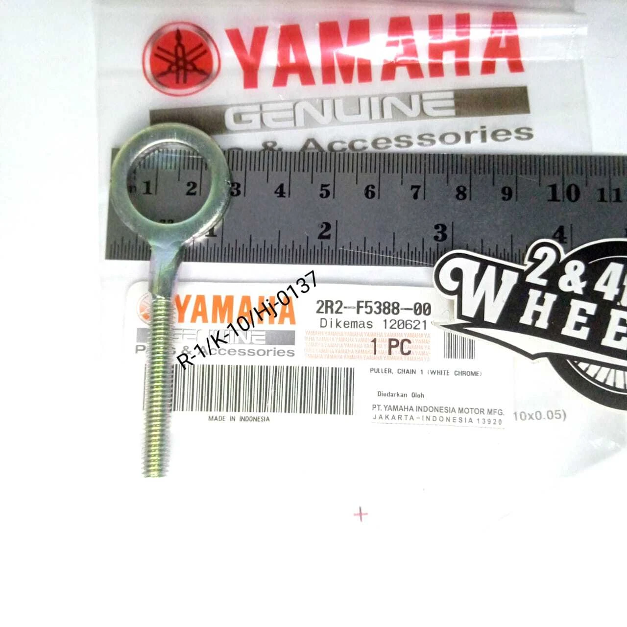 FOR YAMAHA SWINGARM AXLE CHAIN ADJUSTER CHAIN TENSIONER LEFT 2R2-F5388-00 - Image 3