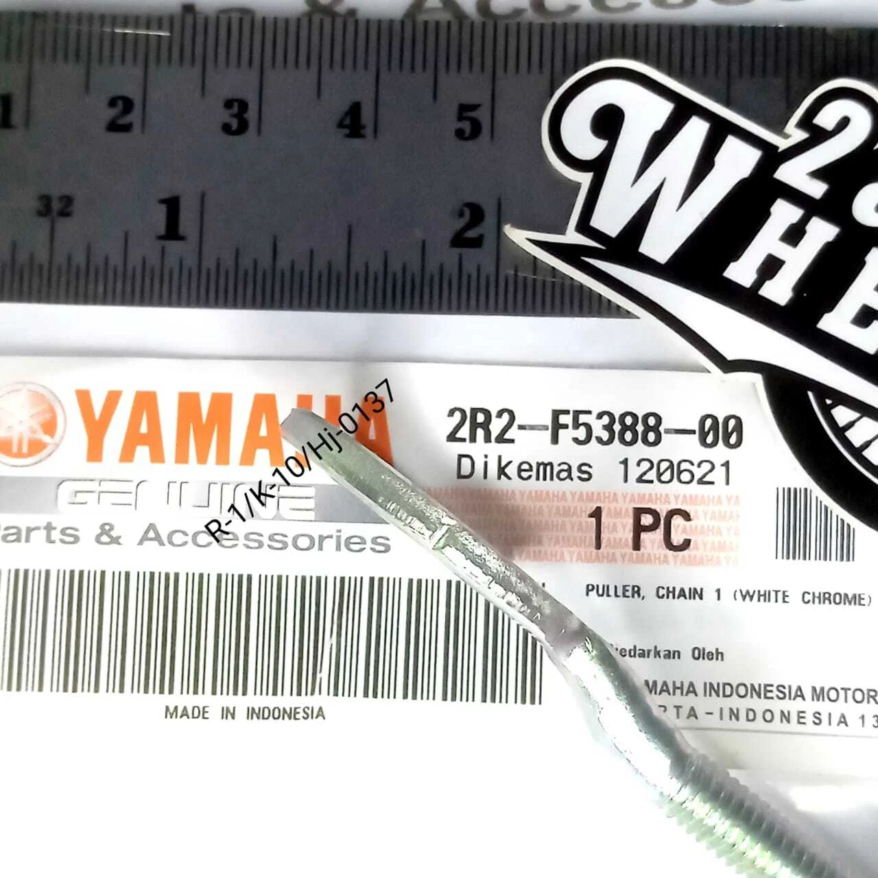 FOR YAMAHA SWINGARM AXLE CHAIN ADJUSTER CHAIN TENSIONER LEFT 2R2-F5388-00 - Image 4