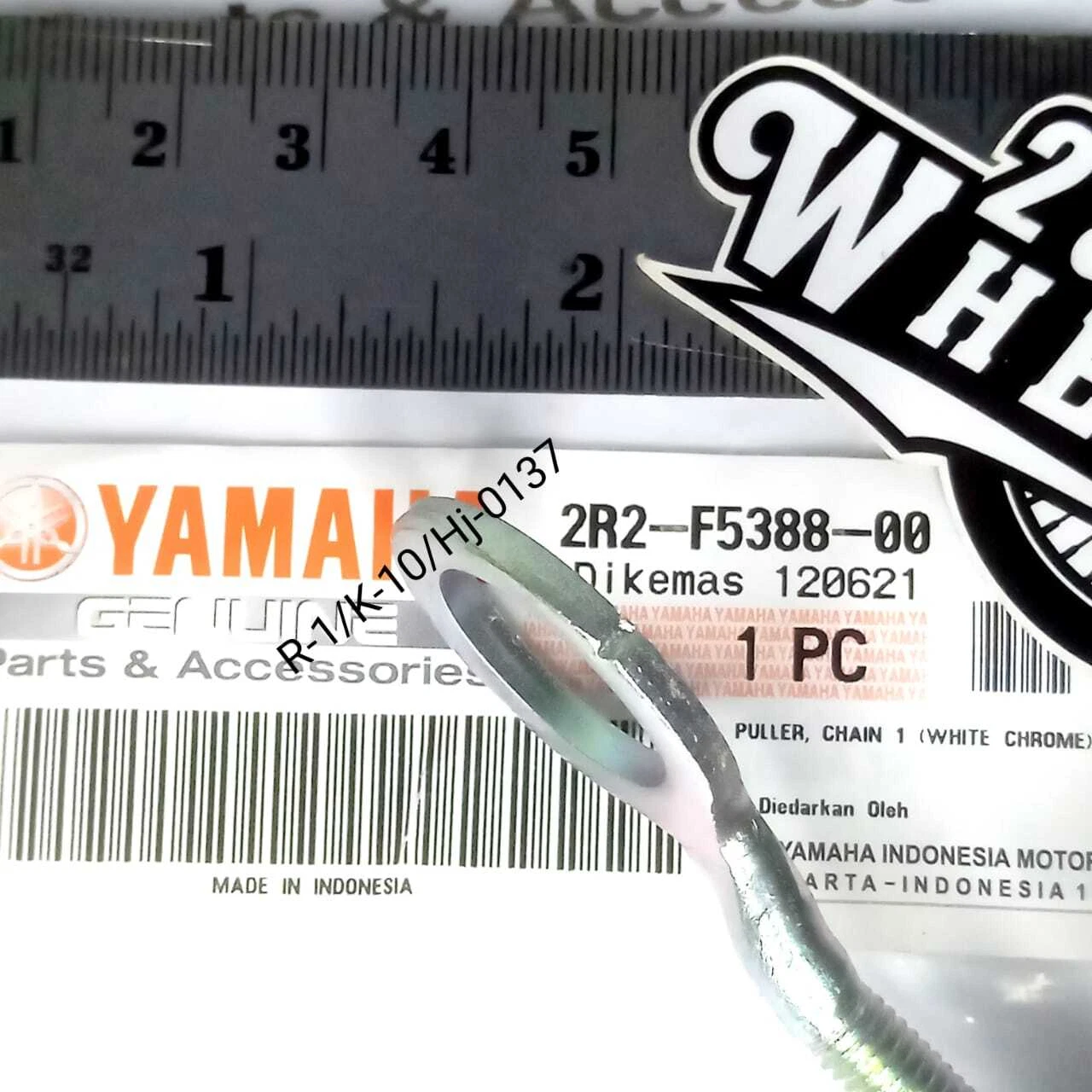 FOR YAMAHA SWINGARM AXLE CHAIN ADJUSTER CHAIN TENSIONER LEFT 2R2-F5388-00 - Image 5