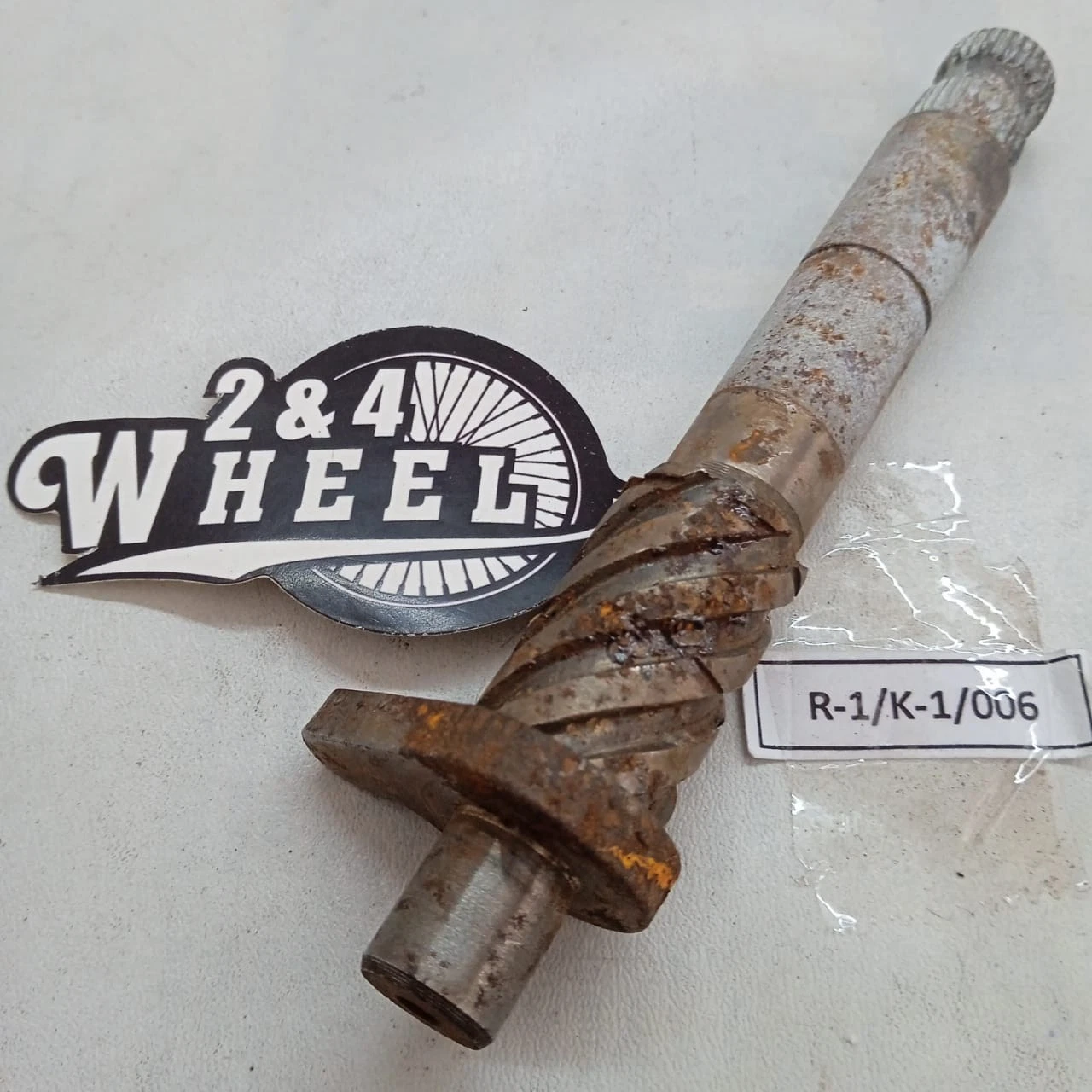 Yamaha V75 Chappy LB50 LB80 U7E Axle Spindle Shaft Kick Starter NOS - Image 2