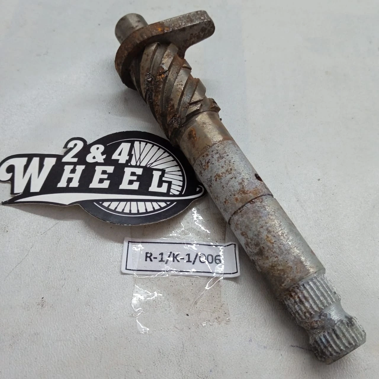 Yamaha V75 Chappy LB50 LB80 U7E Axle Spindle Shaft Kick Starter NOS - Image 4