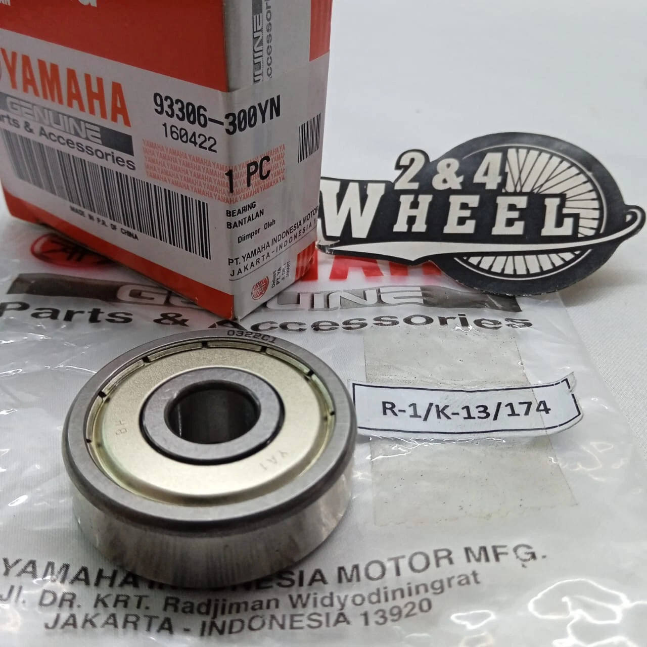 Yamaha N MAX NMAX 2021-2023 Front Hub Wheel Bearing 93306-300YN NEW GENUINE 1pcs - Image 2
