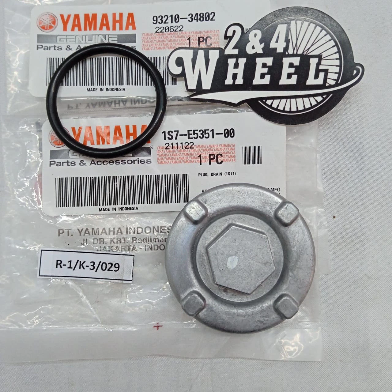 Yamaha Oil Drain Plug & O-ring VP125 250 300 XN NMAX XQ125 YP400R 125R XMAX