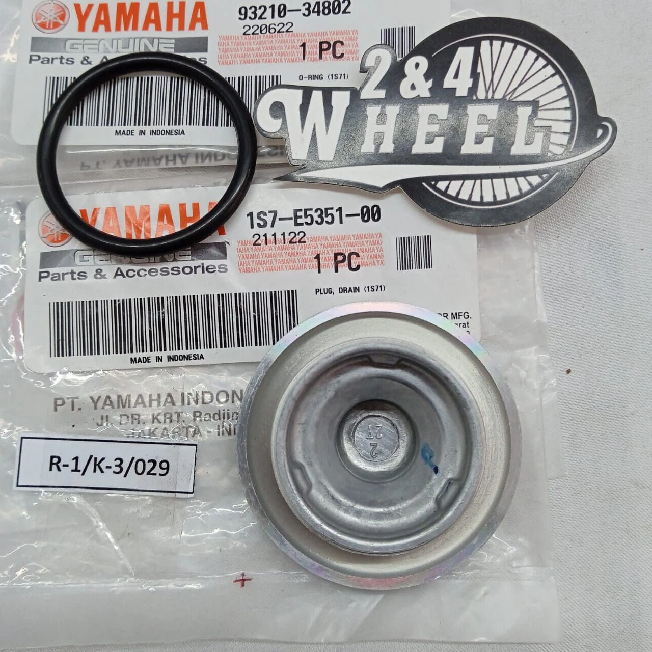 Yamaha Oil Drain Plug & O-ring VP125 250 300 XN NMAX XQ125 YP400R 125R XMAX - Image 2