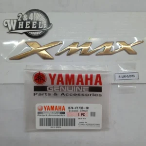 Genuine YAMAHA XMAX 3D PVC Lettering 18cm Sticker Emblem Gold B74F173B10 1Pcs