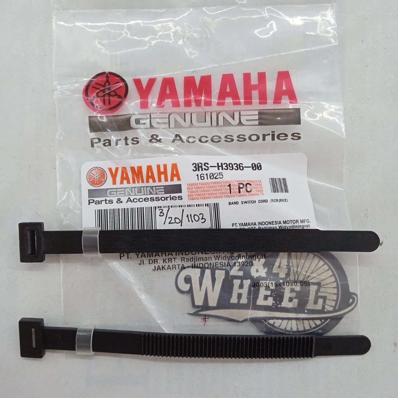 2x Yamaha Clamp Cable Tie Cable Body 3RS-H3936-00 NEW GENUINE