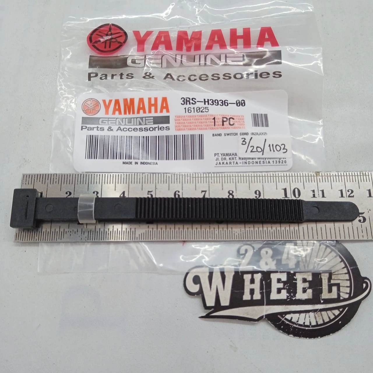 2x Yamaha Clamp Cable Tie Cable Body 3RS-H3936-00 NEW GENUINE - Image 2