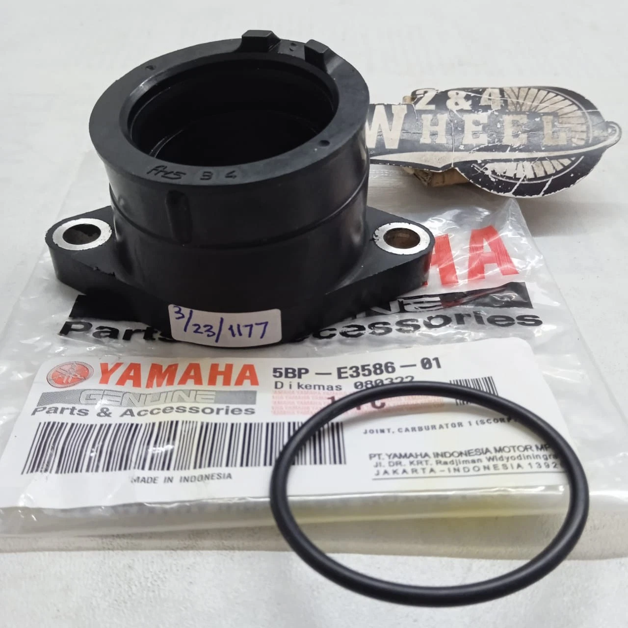 Intake Manifold Carburetor Joint Fits For Yamaha Scorpio 225 5BP-E3586-01 NEW - Image 2