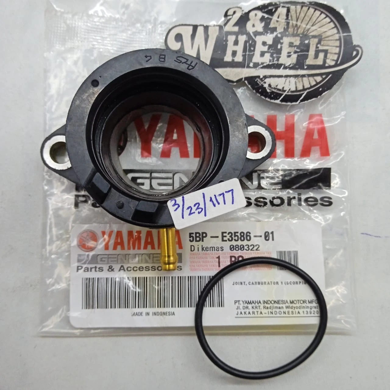 Intake Manifold Carburetor Joint Fits For Yamaha Scorpio 225 5BP-E3586-01 NEW - Image 3