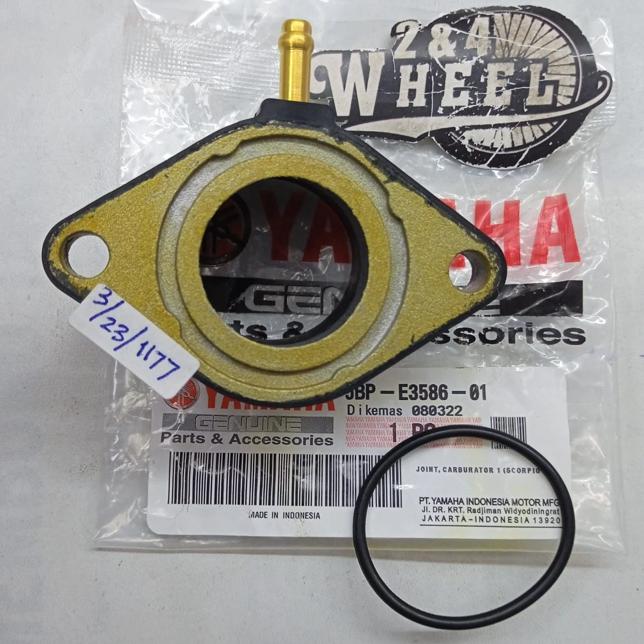 Intake Manifold Carburetor Joint Fits For Yamaha Scorpio 225 5BP-E3586-01 NEW - Image 4