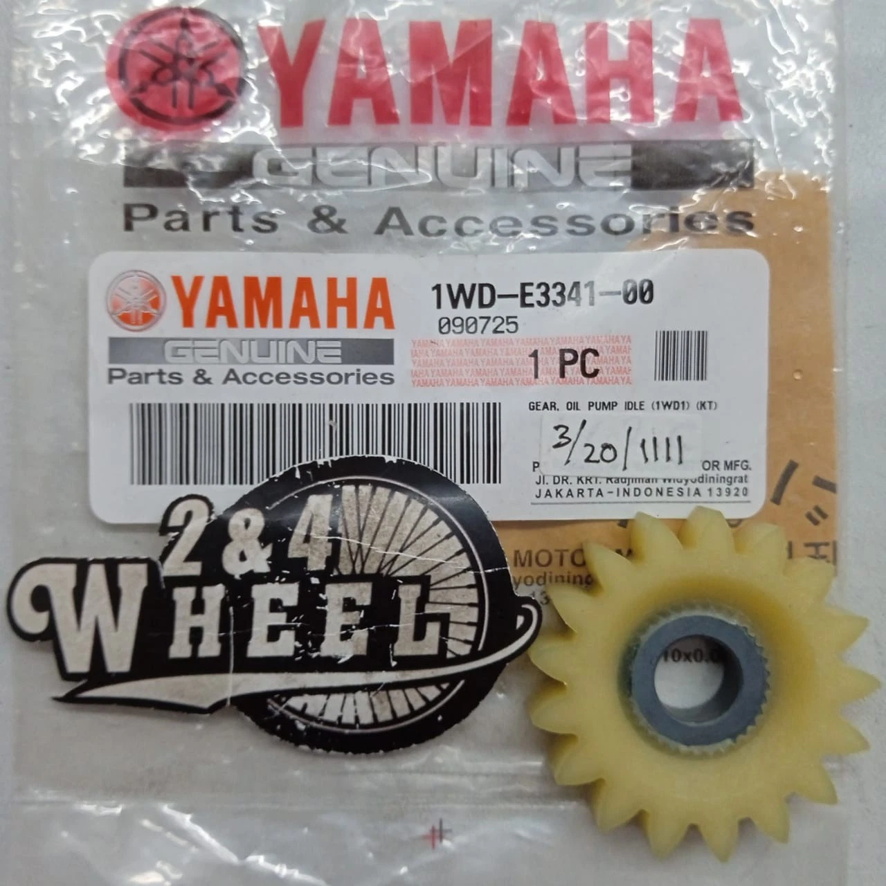 New Genuine Yamaha YZF R3 MT03 2015-2024 Oil Pump Gear idle 1WD-E3341-00 - Image 2
