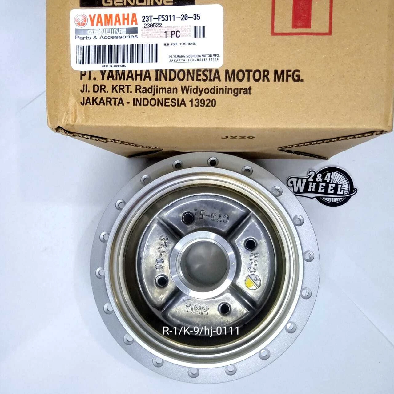 Yamaha Jupiter Z T105 Hub Rear Hub Genuine 23T-F5311-20-35 - Image 2