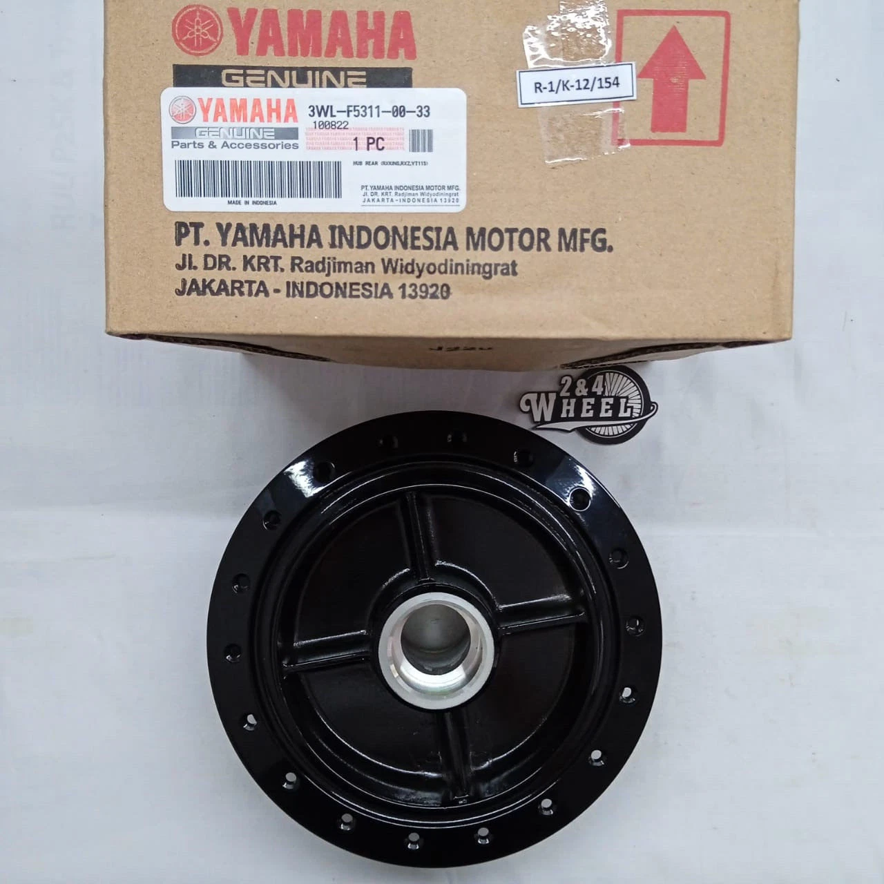 Yamaha RXK RXS RX115 RX135 SX4 Z225 Rear Wheel Hub Drum 3WL-F5311-00-33 GENUINE