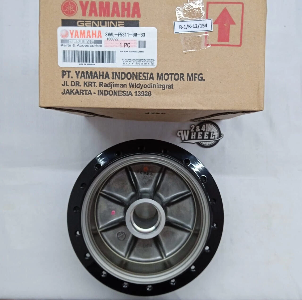 Yamaha RXK RXS RX115 RX135 SX4 Z225 Rear Wheel Hub Drum 3WL-F5311-00-33 GENUINE - Image 2
