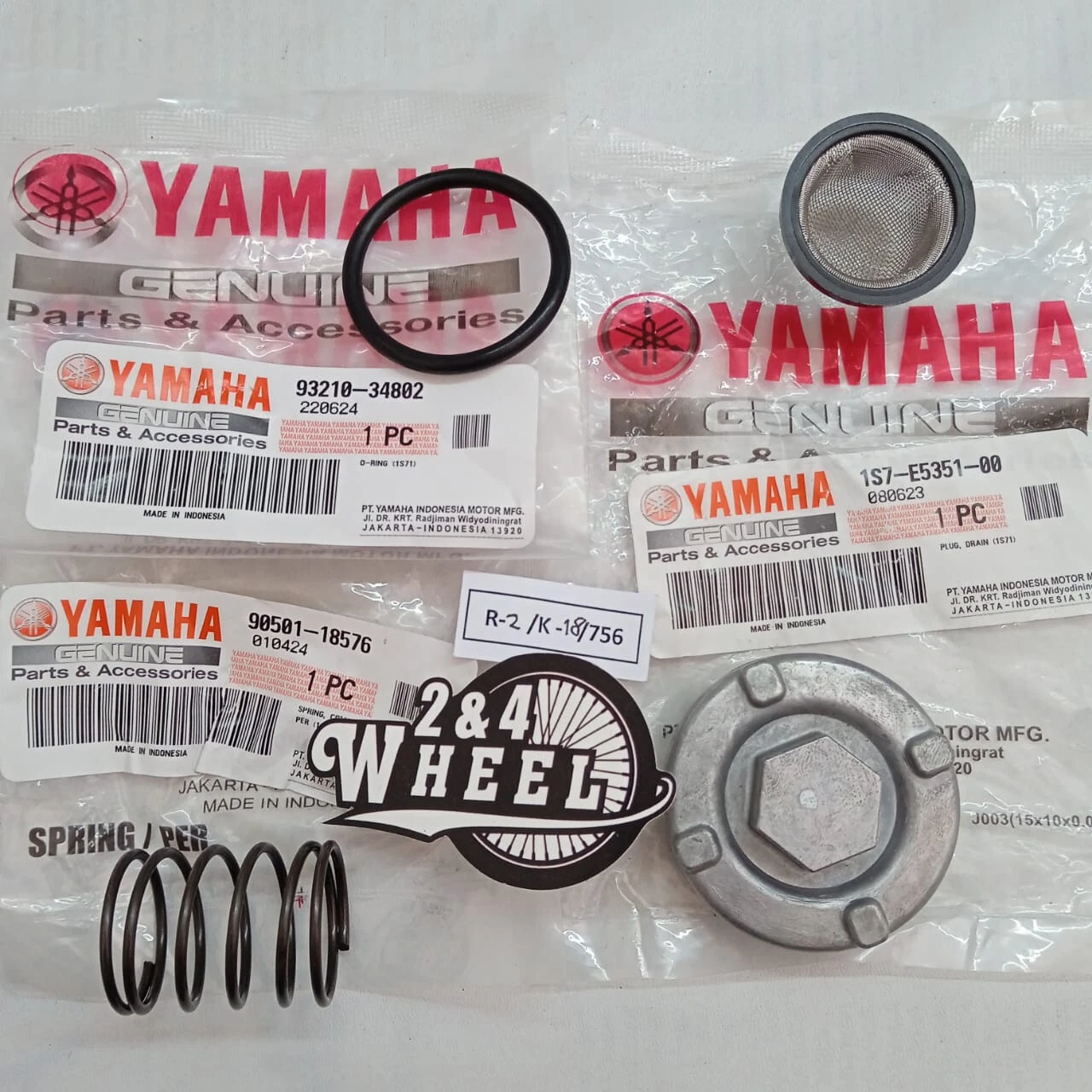 Yamaha VP125 250 300 XN NMAX XMAX NEW Oil Drain Plug Oil Strainer Spring O Ring