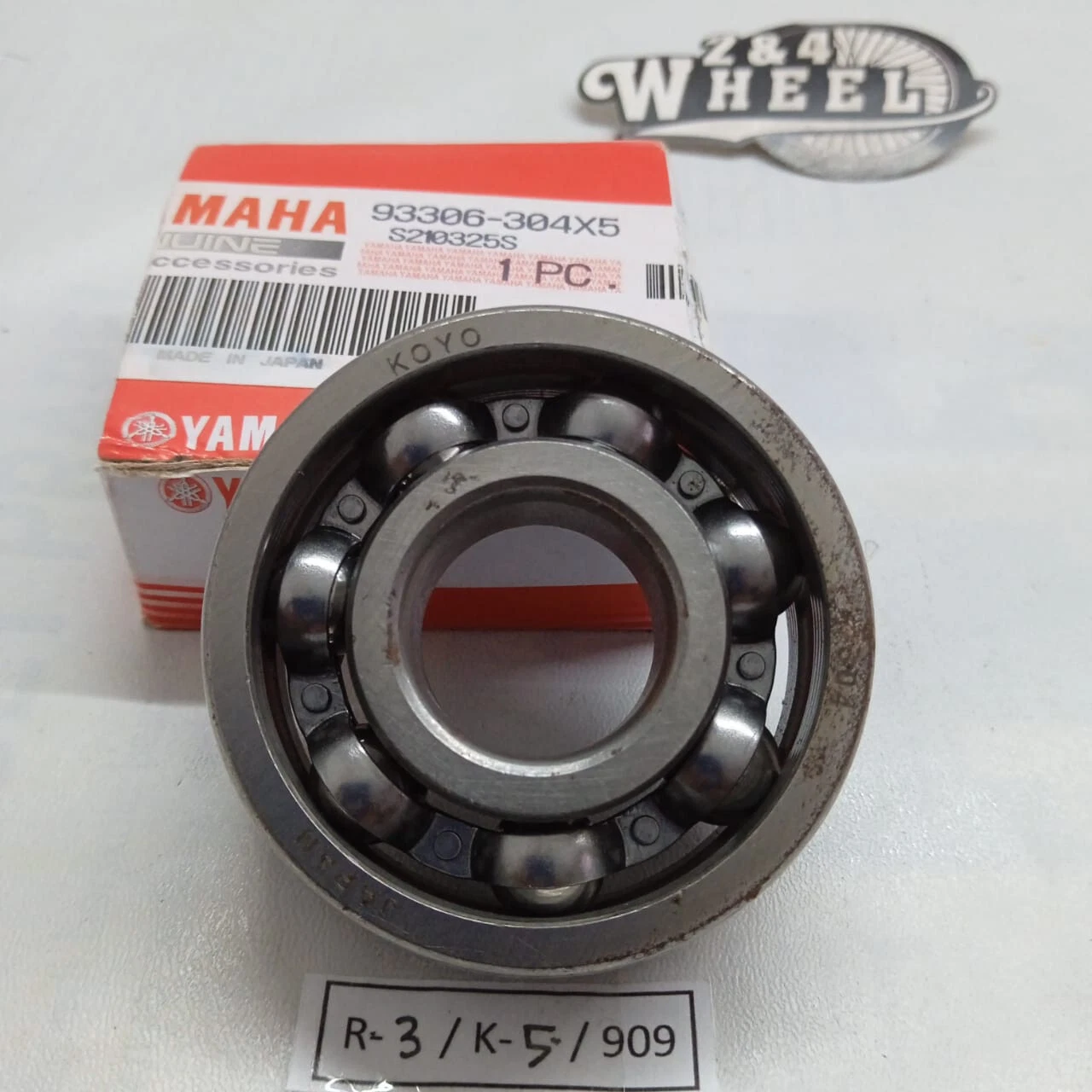 Yamaha RX115 RX135 RXZ135 TTR110 Cylinder Engine Bearing 93306-304X5 NEW GENUINE - Image 2