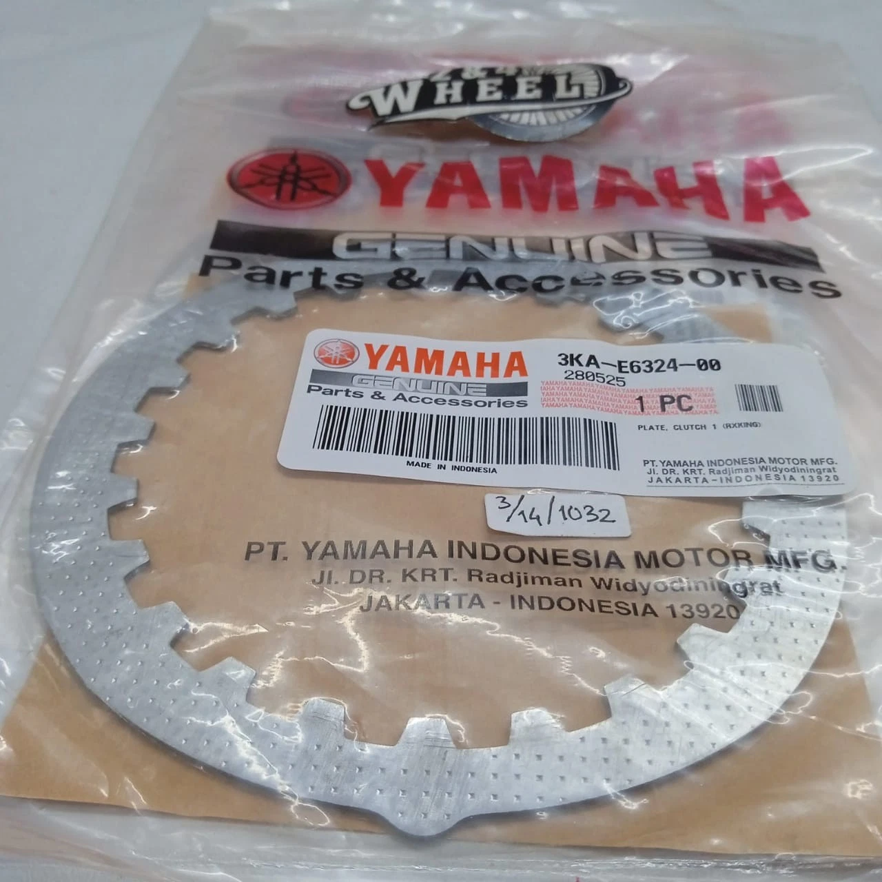 NEW GENUINE Yamaha RX115 RX135 3KA-E6324-00 Plate Clutch 5Pcs - Image 2