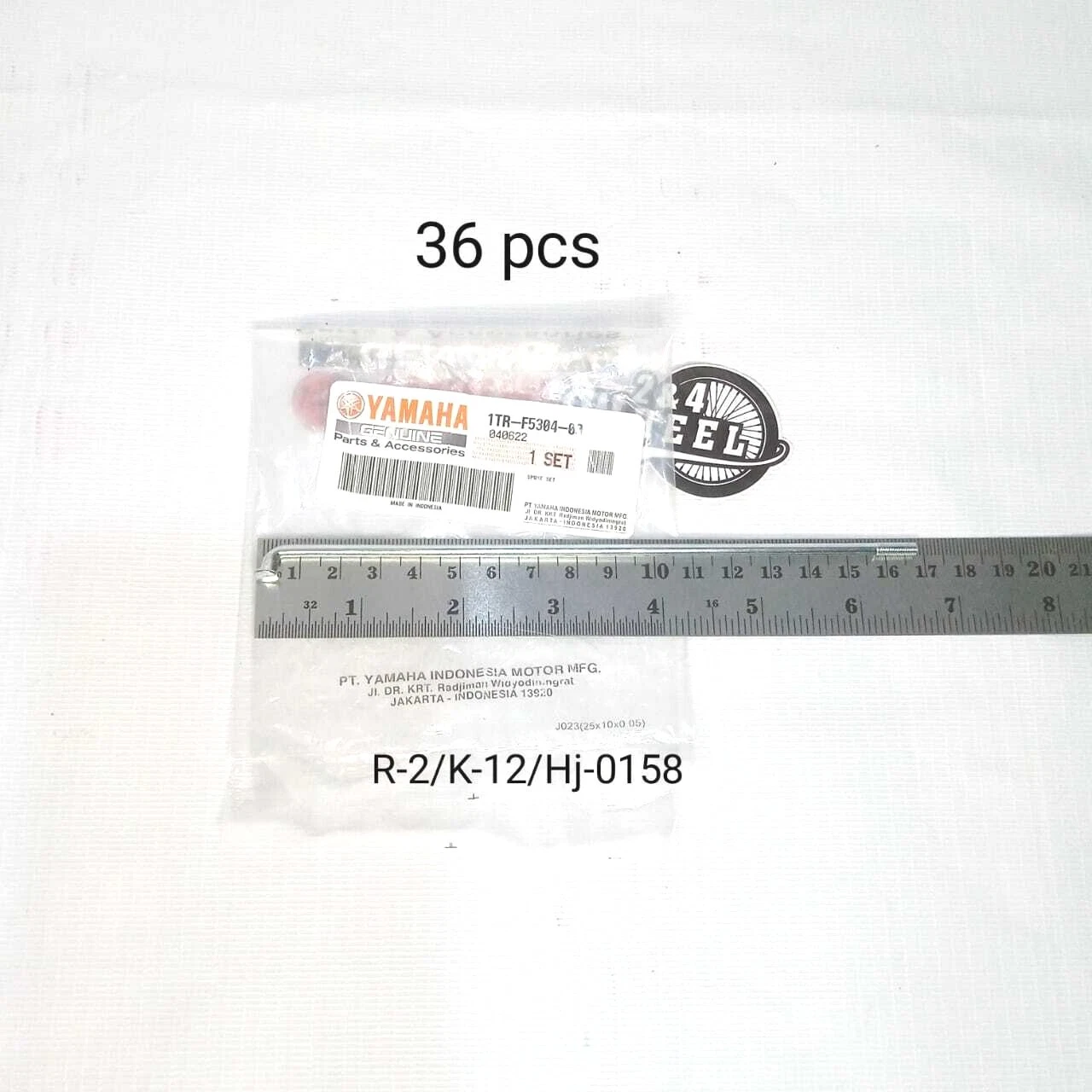 Yamaha RXK RX115 RX135 RXS RX Special Rear Wheel Spoke 1TR-F5304-00 NEW - Image 4