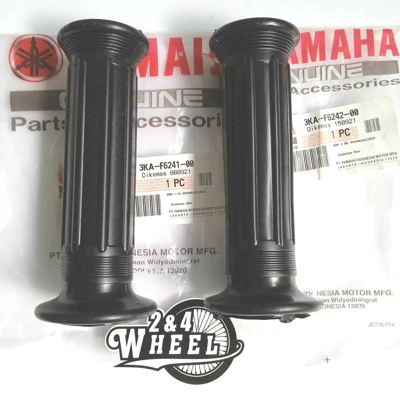 PAIR Yamaha YT115 RX135 RXK Handlebar Grip Grips RL 3KA-F6241-00 / 3KA-F6242-00 - Image 2