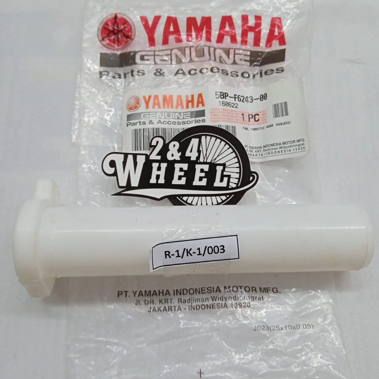 Yamaha RXK RXKing RX115 RX135 RXS YT115 Grip Pair RL +Throttle Pipe Tube Genuine - Image 4