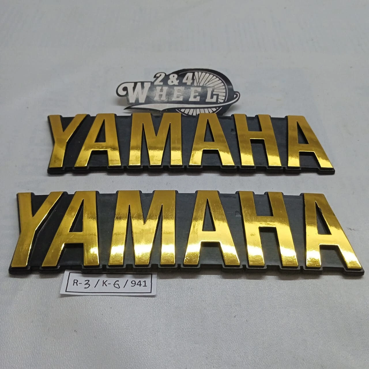 Yamaha SR XS XV XJ RX LS RXS FS1 Gas Tank Emblem 2Pcs L/R NEW - Image 4