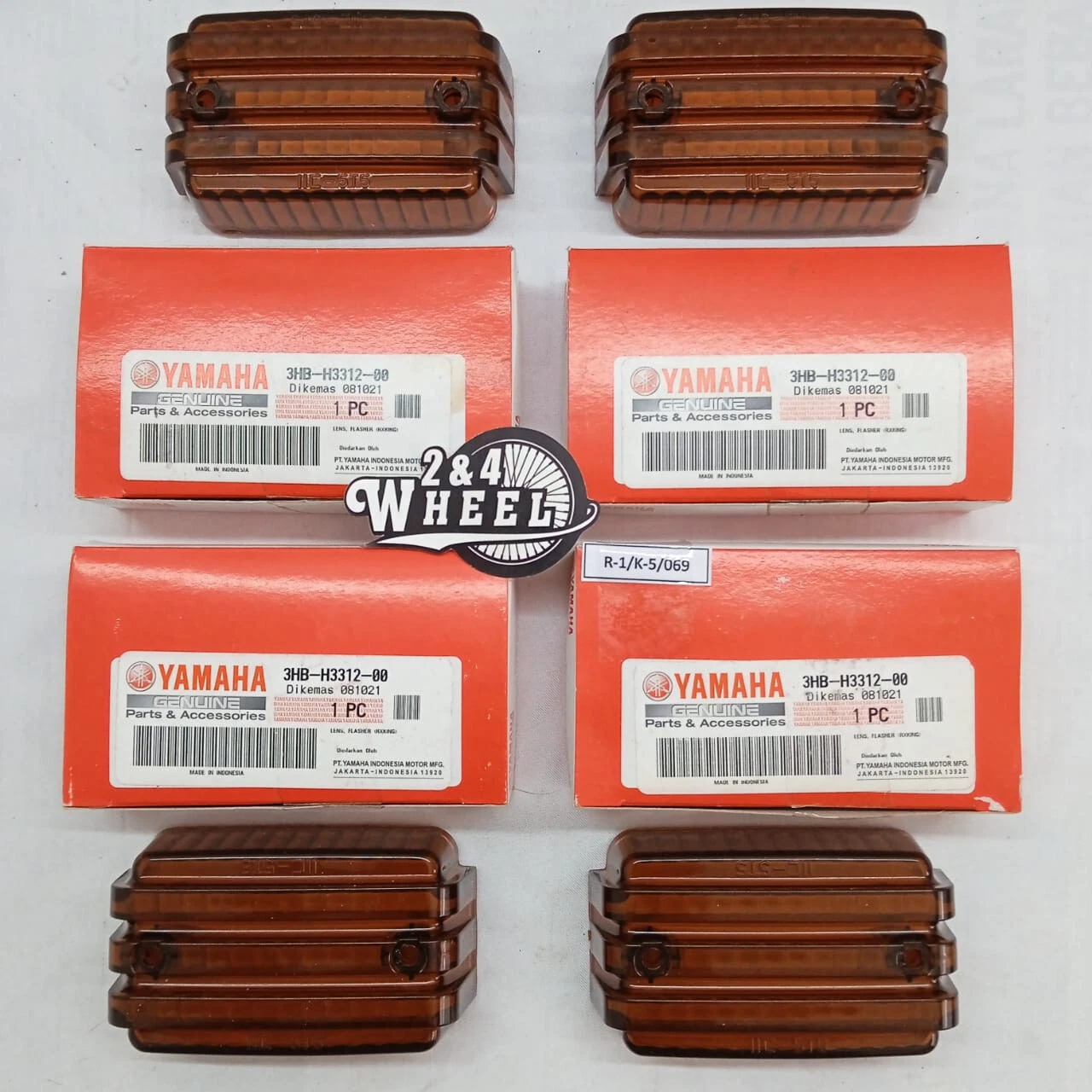 Genuine Yamaha RXS RX Special RX115 RXK RX135 Lens Flasher 3HB-H3312-00 4Pcs NEW