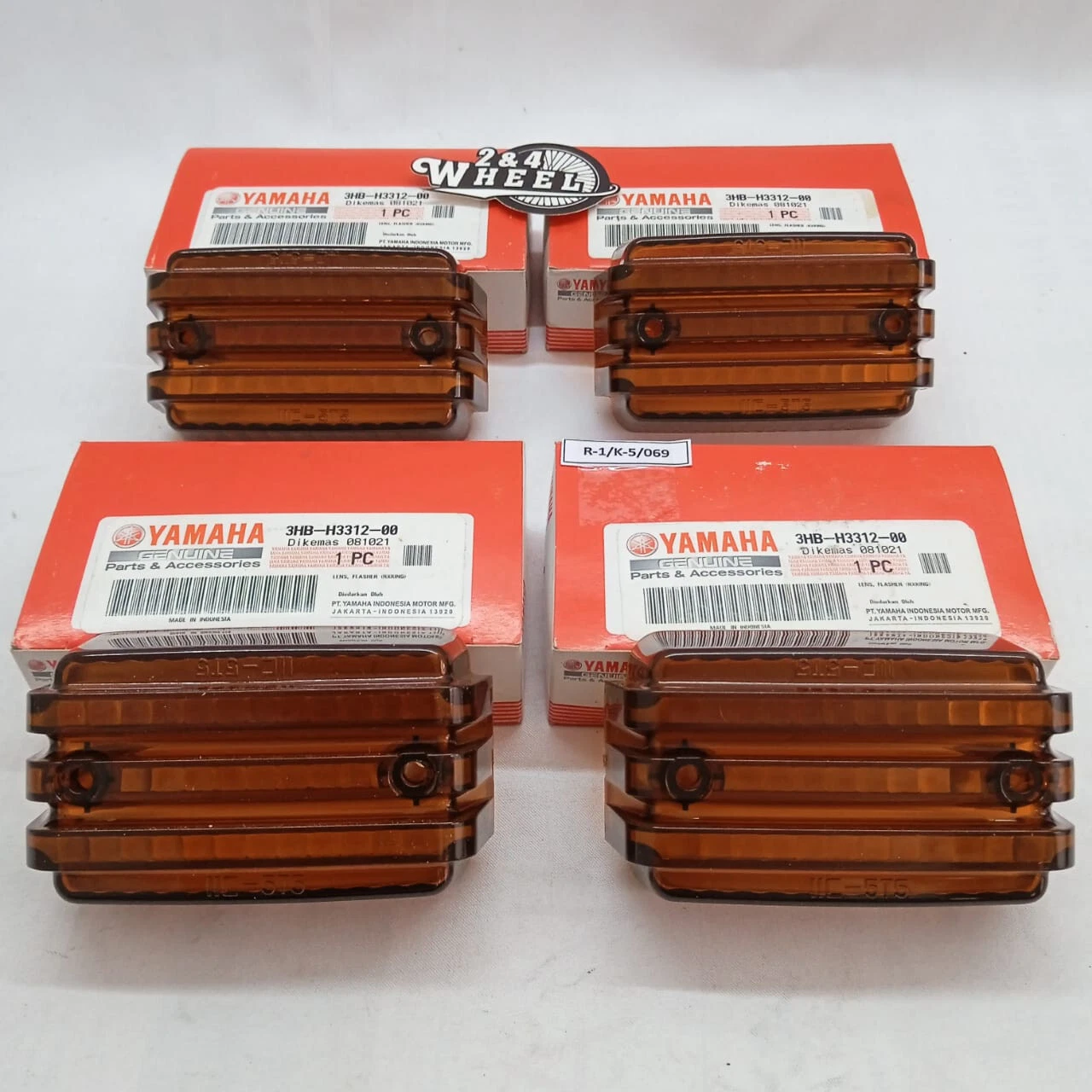 Genuine Yamaha RXS RX Special RX115 RXK RX135 Lens Flasher 3HB-H3312-00 4Pcs NEW - Image 2