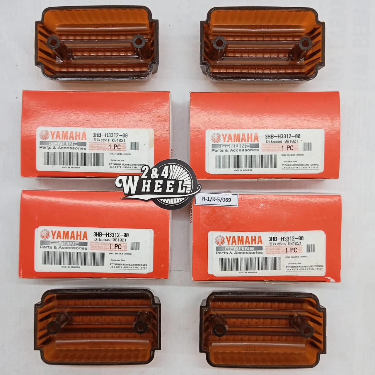 Genuine Yamaha RXS RX Special RX115 RXK RX135 Lens Flasher 3HB-H3312-00 4Pcs NEW - Image 3