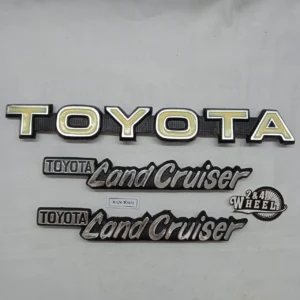 Toyota Land Cruiser FJ40 FJ43 FJ45 BJ40 HJ45 Grille and Side Emblem Badge Set