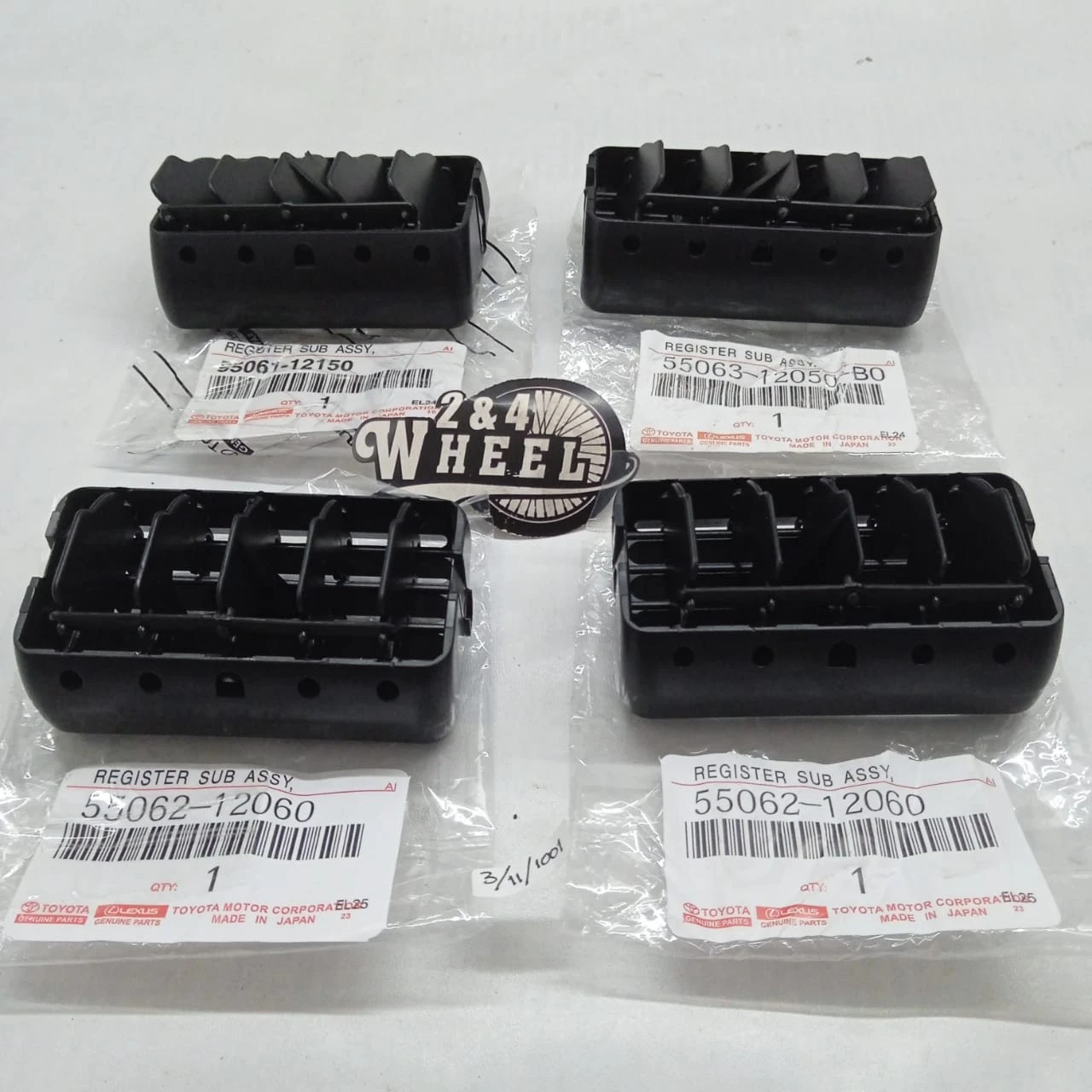 Console Heater Air Vent Grille Toyota Corolla AE100 AE101 AE102 AE111 AE110 Set - Image 5