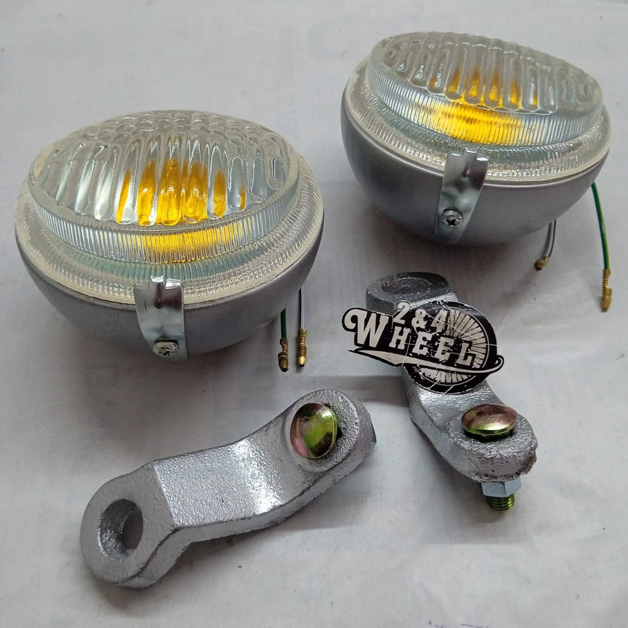 Toyota Land Cruiser FJ40 FJ43 FJ45 Fog Light Lamp with Bracket Pair Lh/Rh NEW - Image 5