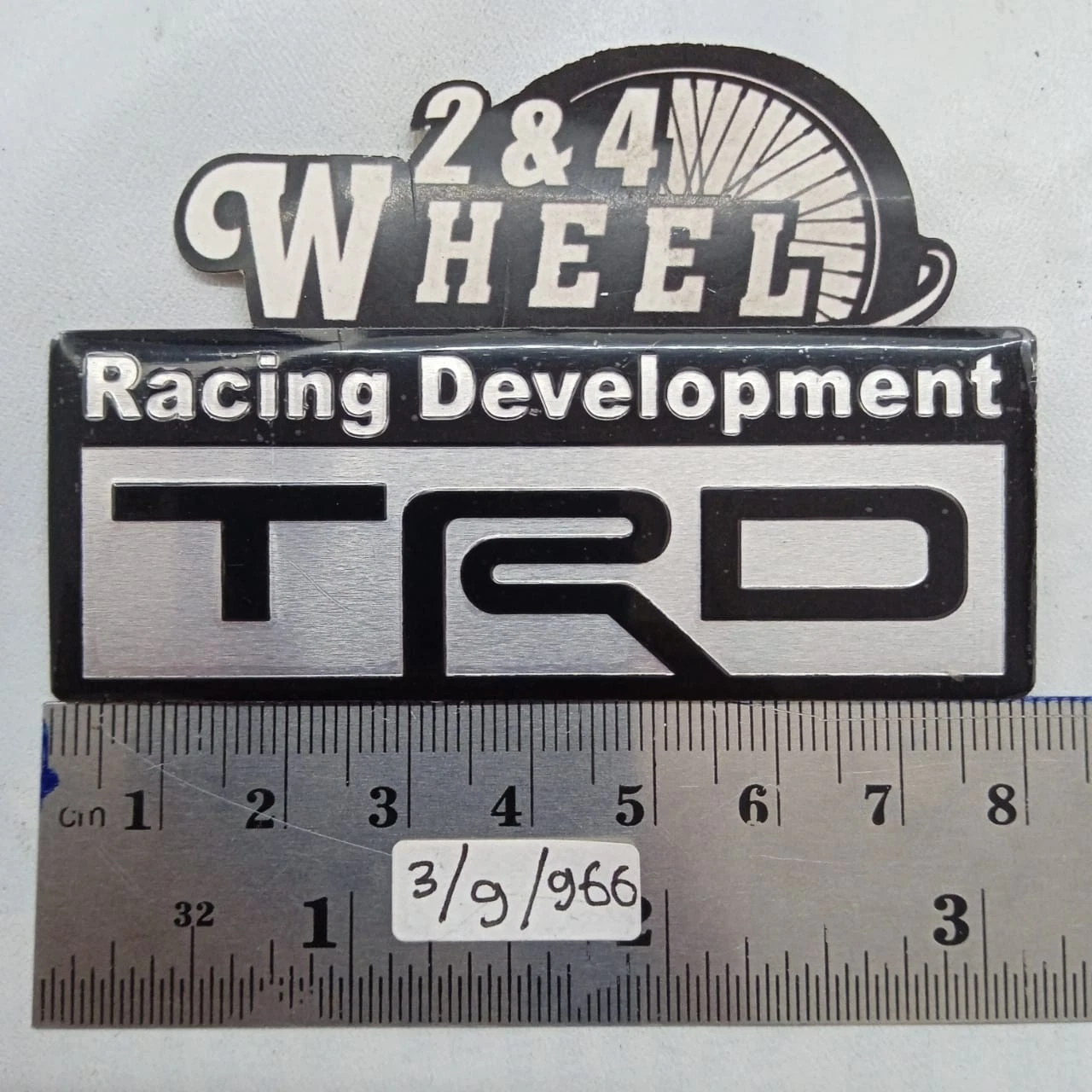 Aluminum TRD Logo Emblem Badge 80mm x 30mm Fits For Toyota NEW - Image 3