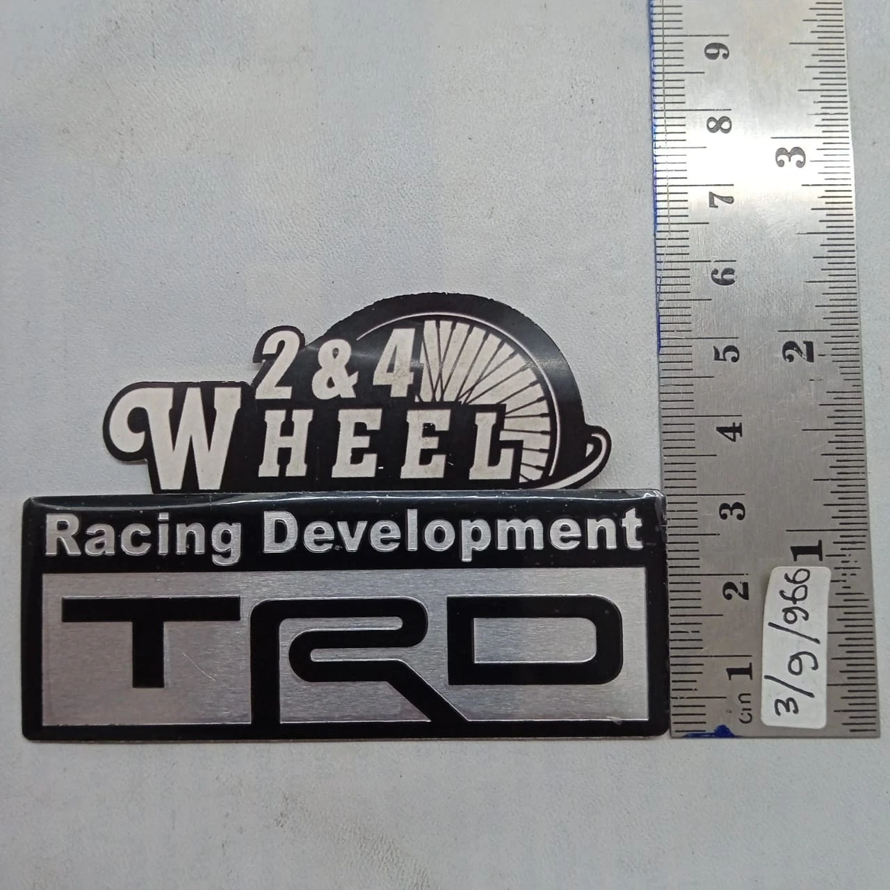 Aluminum TRD Logo Emblem Badge 80mm x 30mm Fits For Toyota NEW - Image 4